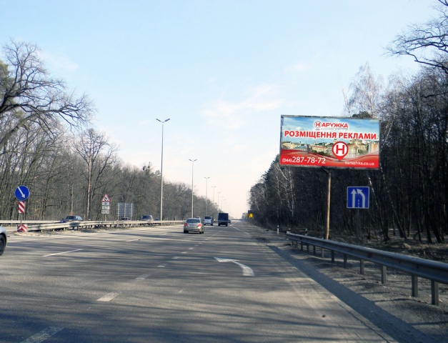 Щит 6x3, Брест-Литовское шоссе, 2 км 250 м от поста ГАИ на развороте, в сторону Киева, 100 м до поворота на ул. Бударина, на ЖК "Чайка", сан. "Перемога" Щит 6x3, Брест-Литовское шоссе, 2 км 250 м от поста ГАИ на развороте, в сторону Киева, 100 м до поворота на ул. Бударина, на ЖК "Чайка", сан. "Перемога"