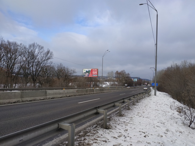 Щит 6x3, Днепропертовское шоссе 60 м за р. Вита, в направлении Киева Щит 6x3, Днепропертовское шоссе 60 м за р. Вита, в направлении Киева