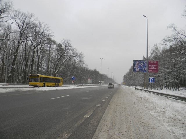 Щит 6x3, Брест-Литовское шоссе, 2 км 250 м от поста ГАИ на развороте, в сторону Киева, 100 м до поворота на ул. Бударина, на ЖК "Чайка", сан. "Перемога" Щит 6x3, Брест-Литовское шоссе, 2 км 250 м от поста ГАИ на развороте, в сторону Киева, 100 м до поворота на ул. Бударина, на ЖК "Чайка", сан. "Перемога"