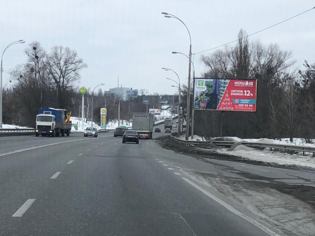 Щит 6x3, ул. Заболотного, 150 м от заправки WOG, навпротив, в сторону А.Глушкаова Щит 6x3, ул. Заболотного, 150 м от заправки WOG, навпротив, в сторону А.Глушкаова