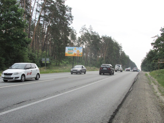Щит 6x3,  Гостомельське шосе (Корчма, Фора, АТБ-маркет), в напрямку Києва