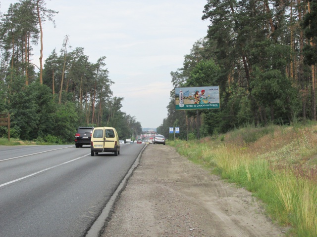 Щит 6x3,  Гостомельське шосе (Корчма, Фора, АТБ-маркет), в напрямку Гостомель